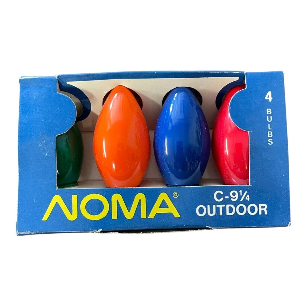 NOMA C-9 1/4 Outdoor Christmas Lamps Assorted Replacement Bulbs 4 Pack 120V